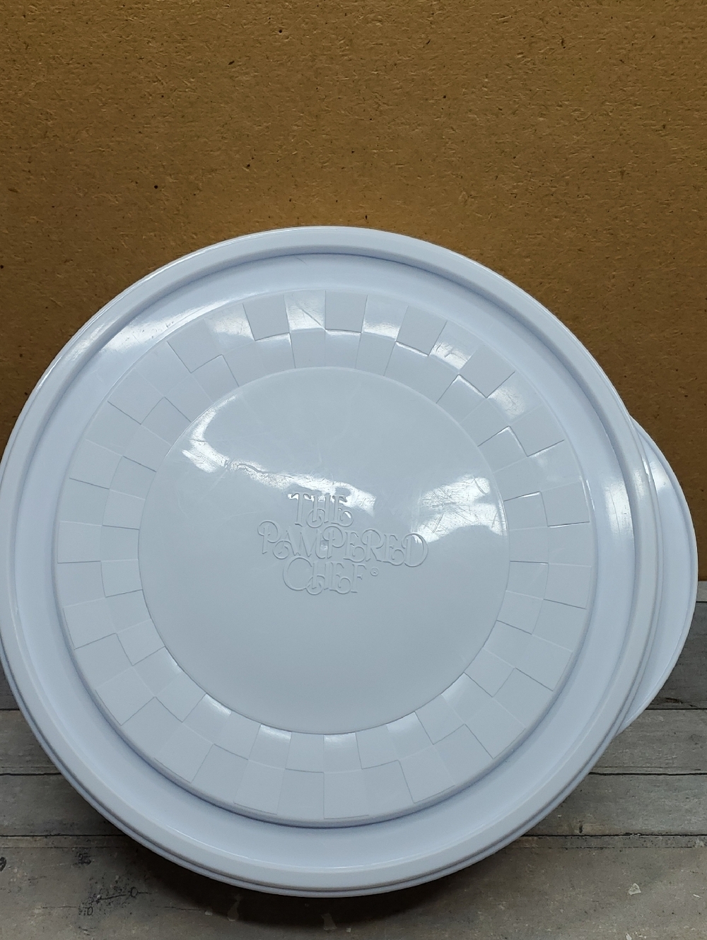 Pampered Chef Large 10” Checkeboard Mixing Bowl With Lid  #2